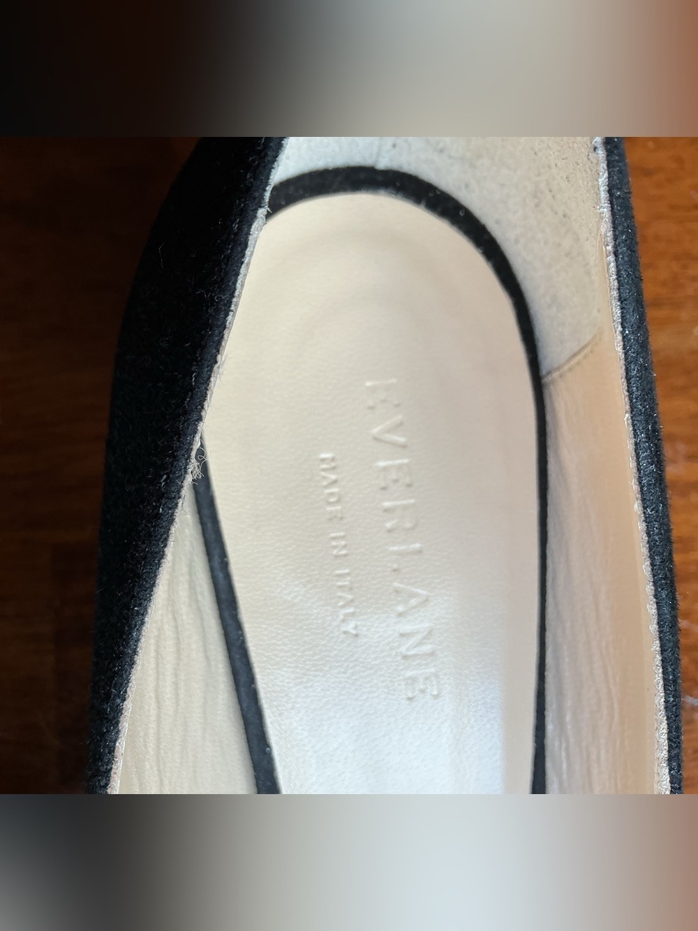 Everlane Black Suede Kitten Heels Size 9 Made in Italy Pointed Toe Pumps - Picture 14 of 15